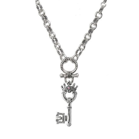 PEEZY CHAIN w/ LARGE KEY & SMALL KEY CHARM
