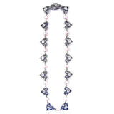 ETERNAL HEART NECKLACE w/ CZ & PEARLS