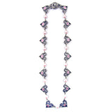 ETERNAL HEART NECKLACE w/ CZ & PEARLS
