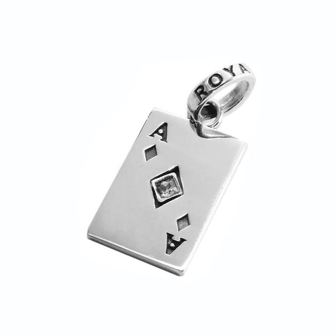 ACE OF DIAMONDS PENDANT w/ DIAMOND