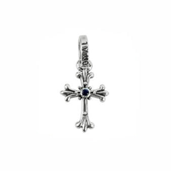 TINY CHAPEL CROSS PENDANT w/ CZ