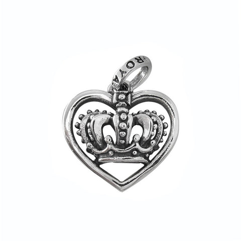 CROWN HEART EMBLEM PENDANT