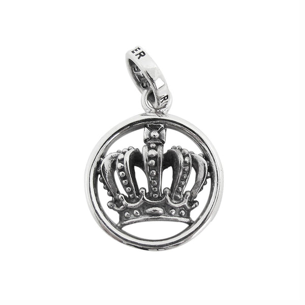 CIRCLE CROWN EMBLEM PENDANT