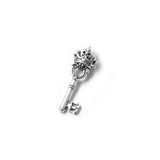 SMALL KEY CHARM w/ 1 PRECIOUS STONE