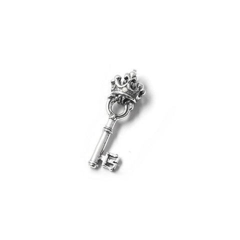 SMALL KEY CHARM w/ 1 PRECIOUS STONE