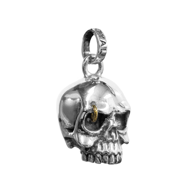 SILENT SKULL PENDANT w/ GOLD RING