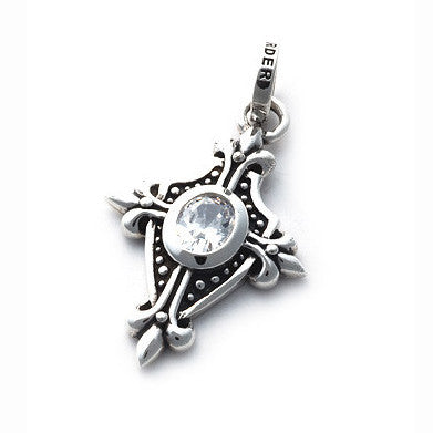 TRINITY FLEUR DE LIS PENDANT w/ CZ