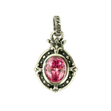 DEMI GOD OVAL PENDANT w/ CZ