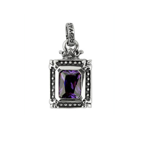 DEMI GOD SQUARE PENDANT w/ CZ
