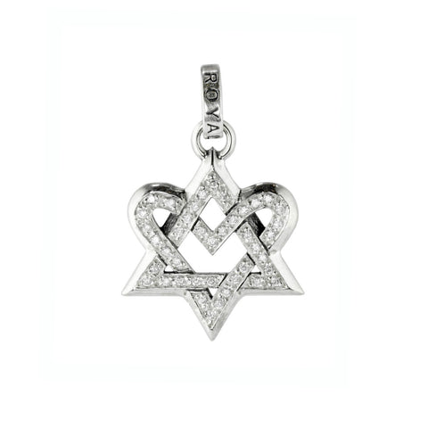 MEDIUM DEVOTION STAR PENDANT w/ PAVÉ CZ