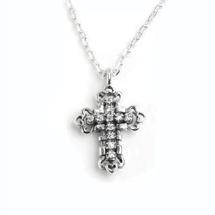 BABY CONSORT CROSS PENDANT w/ CZ