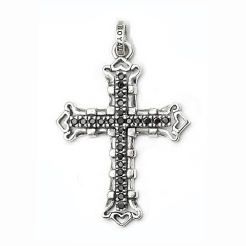 MEDIUM CONSORT CROSS PENDANT w/ CZ