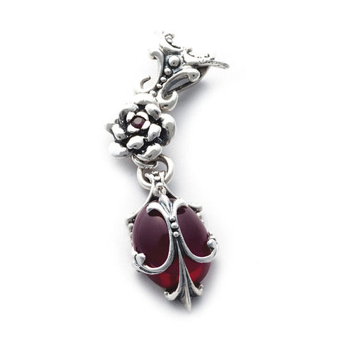 TROPEZ PENDANT w/ ROSE & CZ