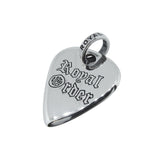 SMOOTH GUITAR PICK PENDANT w/ CROWN