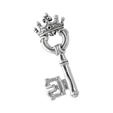 LARGE KEY PENDANT w/ CROWN