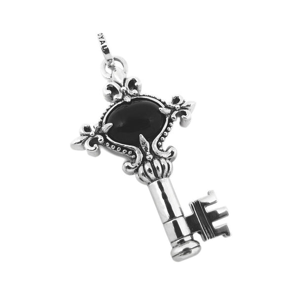 VENUS FLEUR DES LIS KEY PENDANT w/ ONYX