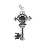 VENUS FLEUR DES LIS KEY PENDANT w/ ONYX