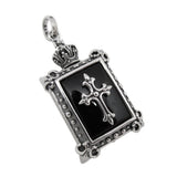PICTURE FRAME LOCKET w/ CROSS PENDANT