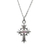 SANTA FE CROSS PENDANT w/ CZ