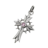 SANTA FE CROSS PENDANT w/ CZ