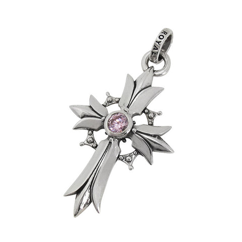 SANTA FE CROSS PENDANT w/ CZ