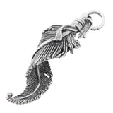 TWISTED FEATHER PENDANT w/ CROWN