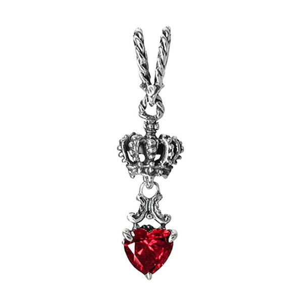 SMALL ANTOINETTE CROWN PENDANT w/ AMELIA HEART