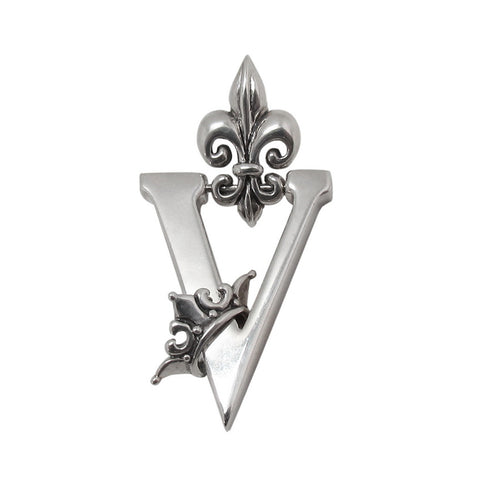FLEUR-DE-LYS VOYEUR PENDANT w/ CROWN