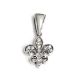 SERENDIPITY FLEUR DES LIS PENDANT w/ DIAMONDS