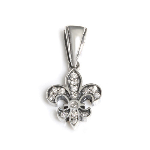 SERENDIPITY FLEUR DES LIS PENDANT w/ DIAMONDS