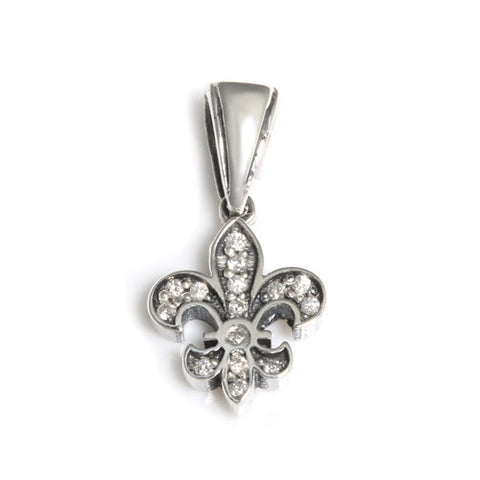 SERENDIPITY FLEUR DES LIS PENDANT w/ DIAMONDS
