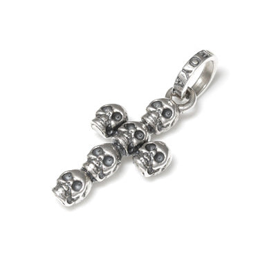 TINY SKULL CROSS PENDANT