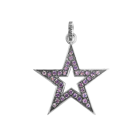 SPARKLE STAR PENDANT w/ CZs