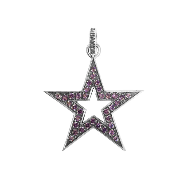 SPARKLE STAR PENDANT w/ CZs