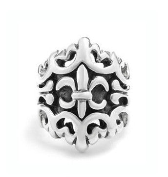 BIG FLEUR DE LIS RING