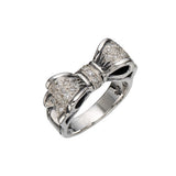 BOW RING w/ PAVÉ CZ or DIAMOND