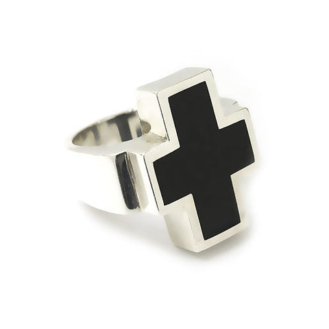 GODFATHER CROSS RING w/ SEMIPRECIOUS STONES