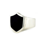 SHIELD RING w/ SEMIPRECIOUS STONES