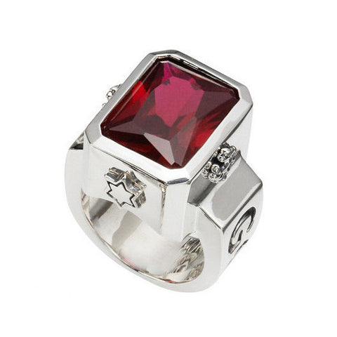 GOD SQUARE RING w/ CZ