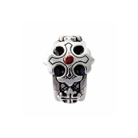 TRIPLE CROSS RING w/ ONE PRECIOUS STONE