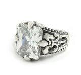 CORONET FLEUR DE LIS SQUARE RING