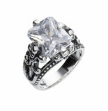 CORONET FLEUR DE LIS SQUARE RING