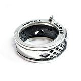 TRIPLE STAR MESH RING w/ PAVÉ DIAMONDS