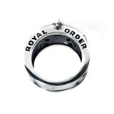 TRIPLE STAR MESH RING w/ PAVÉ DIAMONDS