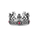 REGAL CROWN RING w/ PRECIOUS STONES