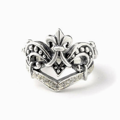 VERONIQUE TIARA RING w/ PAVÉ DIAMONDS