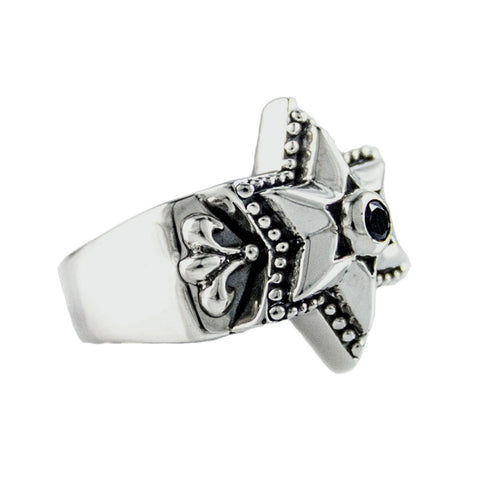 TRELLIS STAR OF DAVID RING w/ CZ