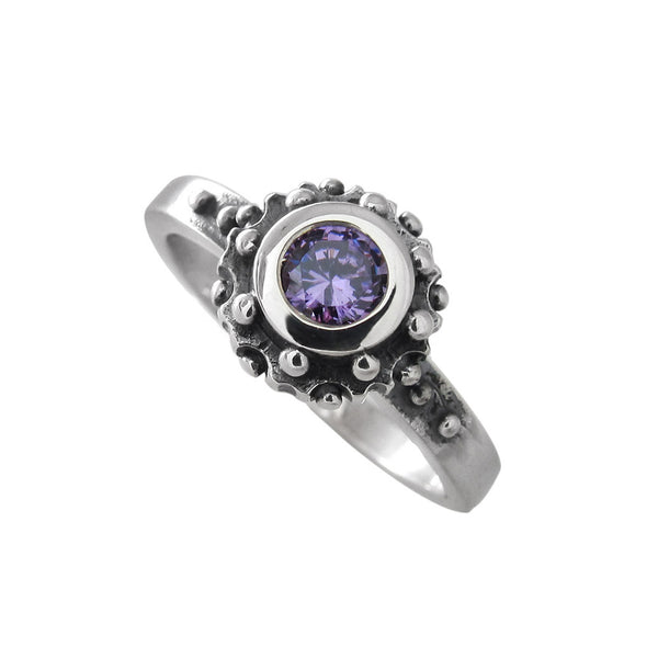 TINY SUNSHINE RING w/ CZ