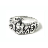 TINY ALLEGRA HEARTS RING w/ CROWN