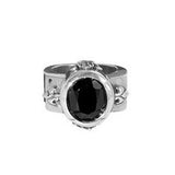 DEMI GOD OVAL RING w/ CZ